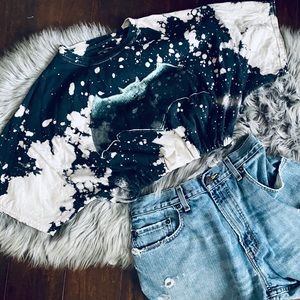 Vintage Bleach Batman Crop Top